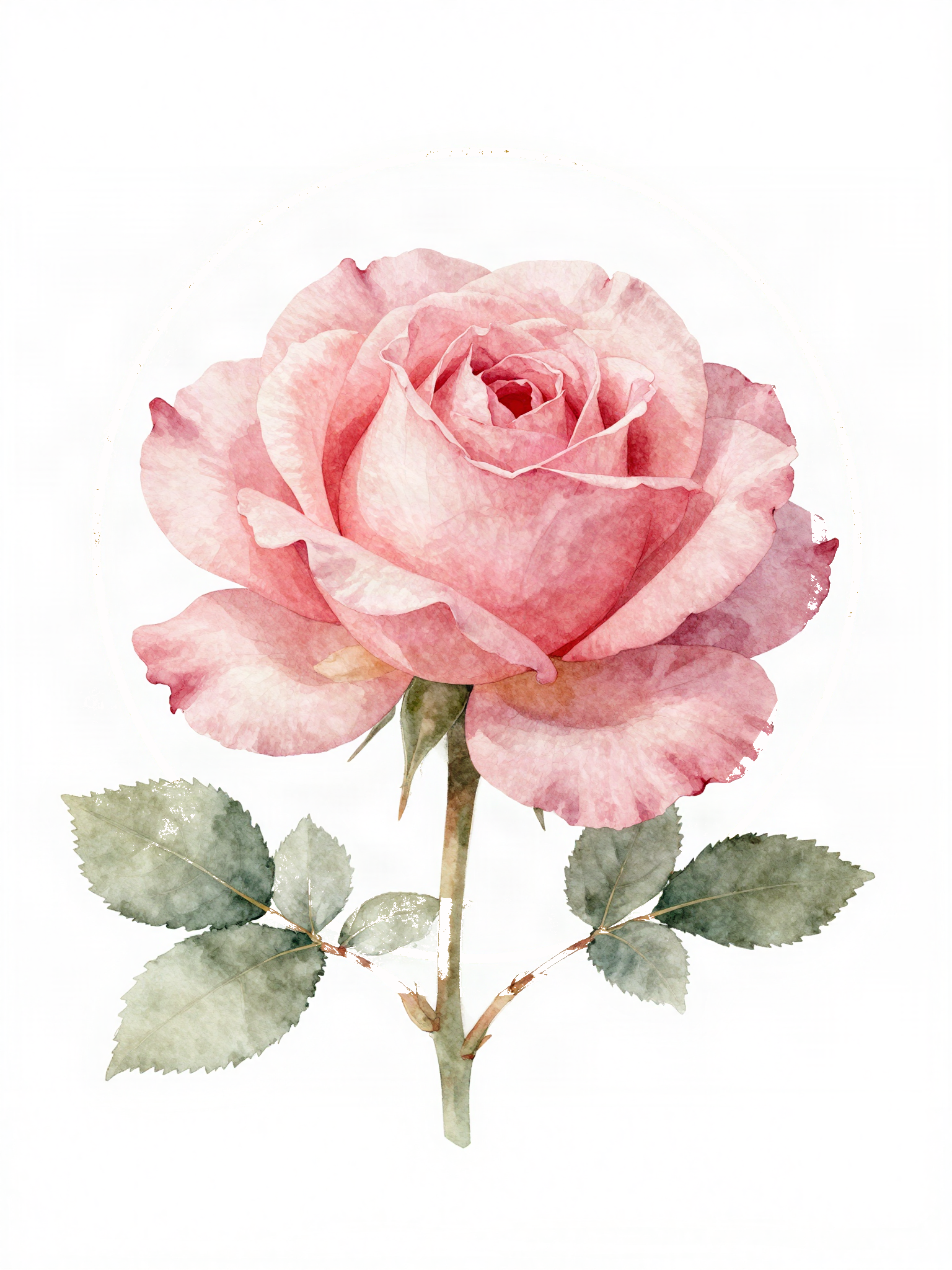 Ilustración de una rosa abriéndose, símbolo de El despertar de la Rosa